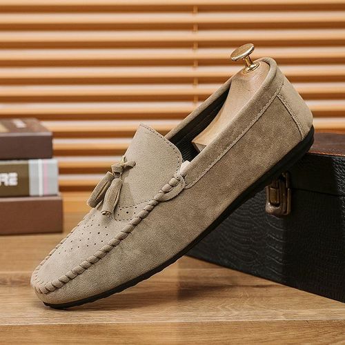 Mocassins Homme Marron Élégants – Chaussures Sans Lacets Confortables
