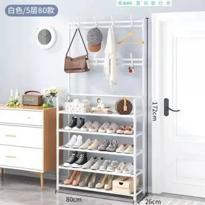 Porte-Vêtements et Chaussures – Rangement avec Crochets